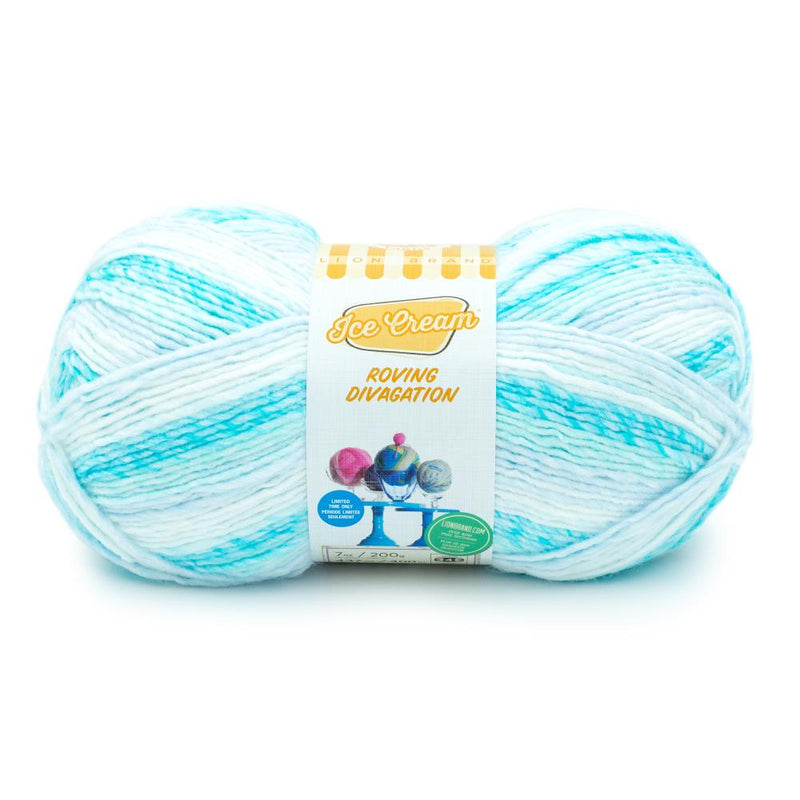 Lion Brand Ice Cream Roving Stripes Yarn - Capri*