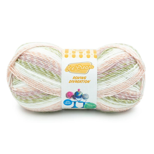 Lion Brand Ice Cream Roving Stripes Yarn - Sugar Baby*