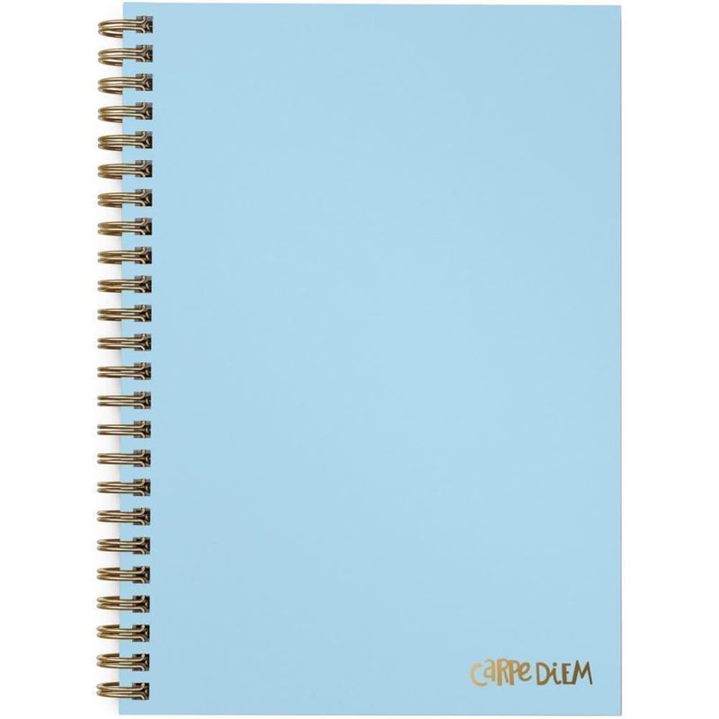 Carpe Diem Hardcover Notebook 6.9in x 9.8in  80/Sheets - Sky Blue*