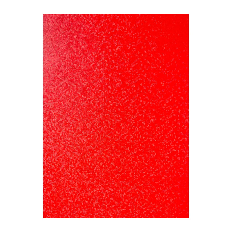 Poppy Crafts A4 Premium Textured Cardstock 10 Pack - Red