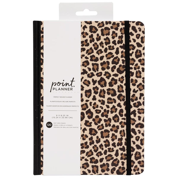 AC Point Planner Perfect Bound Planner 6"X8" Leopard - Dot Grid - 120 Sheets^