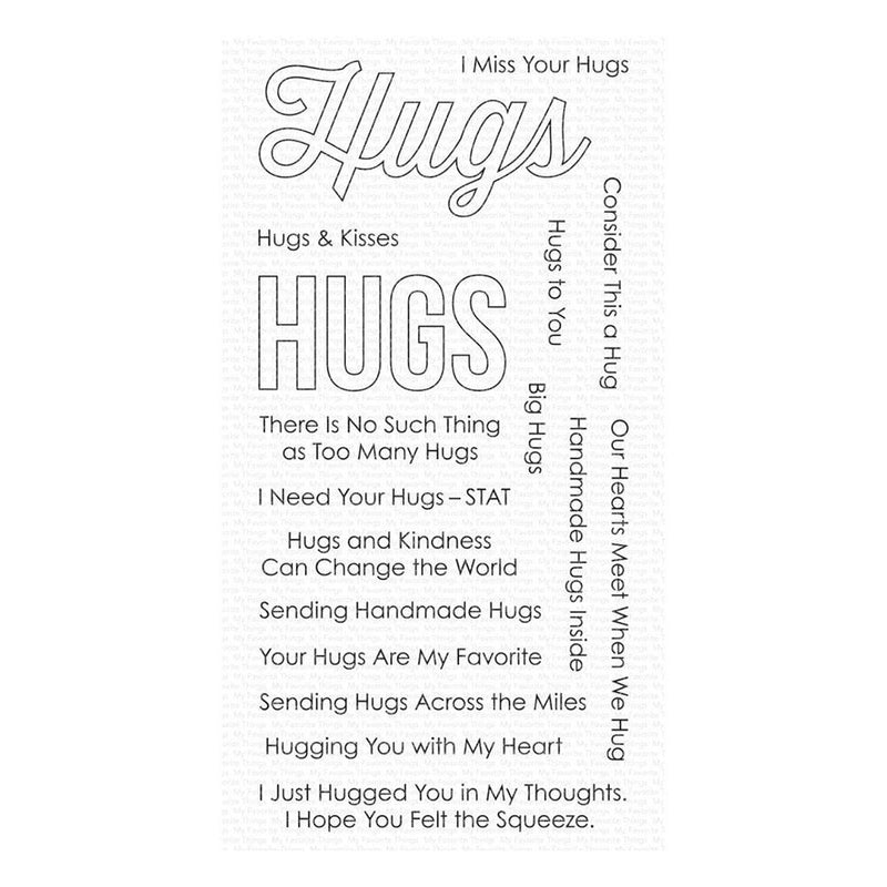 My Favorite Things Vault Clear Stamps 4"X8" - Lots of Hugs*