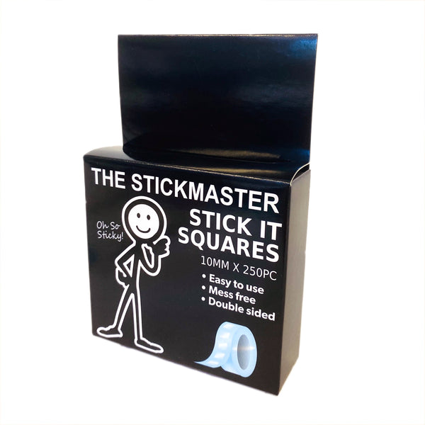 The Stickmaster Stick It Squares 10mm 250/pkg - Medium