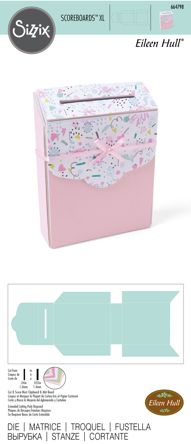 Sizzix ScoreBoards XL Die by Eileen Hull - Post By Box*
