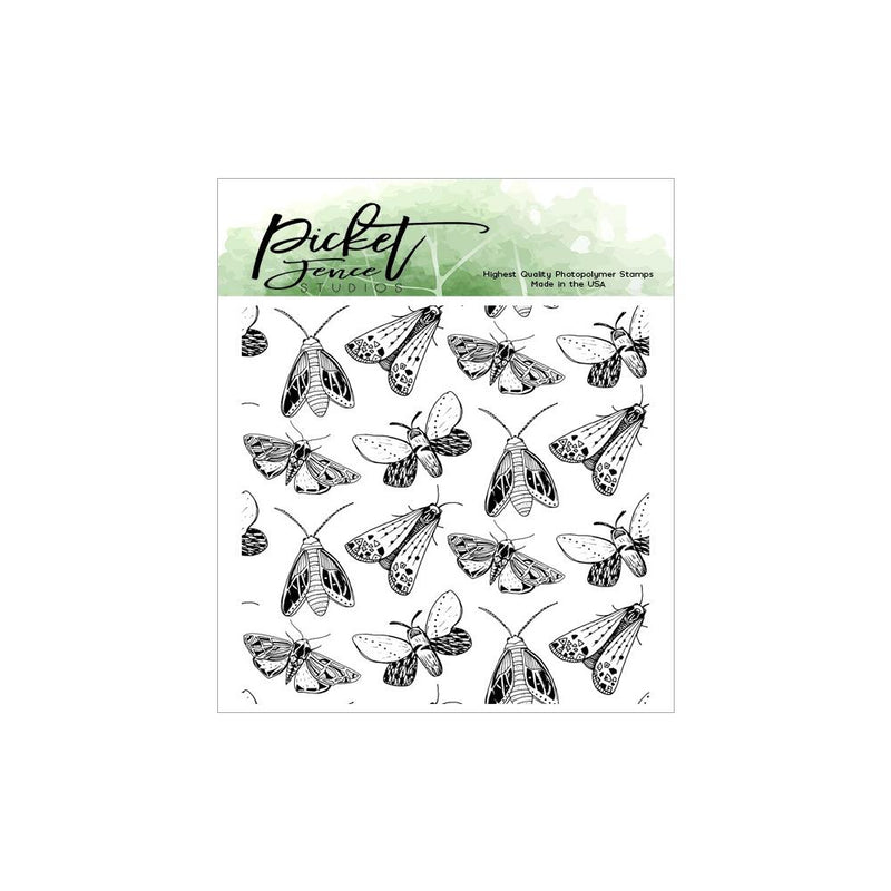 Picket Fence Studios 4in x 4in Stamp Set - Moths*