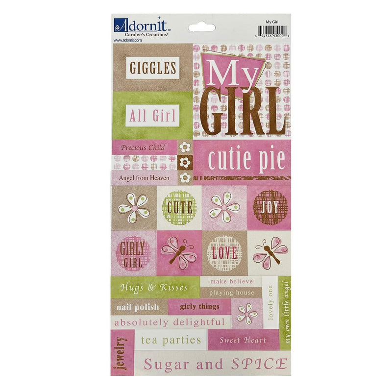 Adorn It Carolees Creations - Sticker Sheet - My Girl*