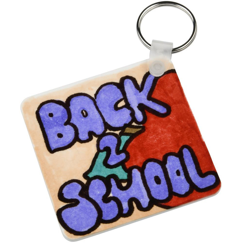 Artesprix Iron-On-Ink Key Chain 2 pack - Plastic - 2.4in x 2.4in*