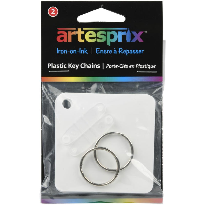 Artesprix Iron-On-Ink Key Chain 2 pack - Plastic - 2.4in x 2.4in*
