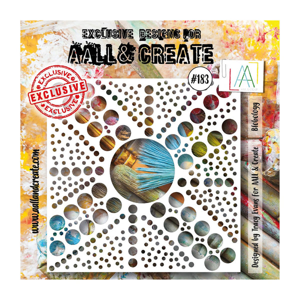 Aall & Create - 6"x 6" Stencil #183 - Blobology*