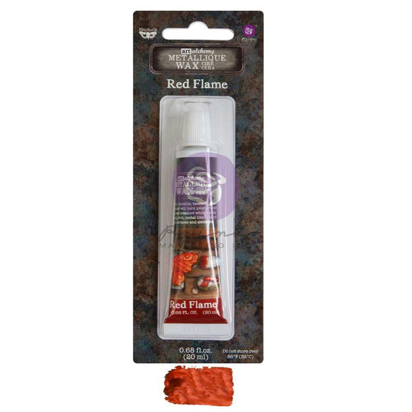 Finnabair Art Alchemy Metallique Wax .68 Fluid Ounce - Red Flame