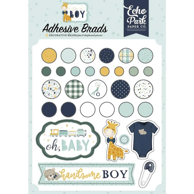 Echo Park Decorative Brads - It's A Boy*