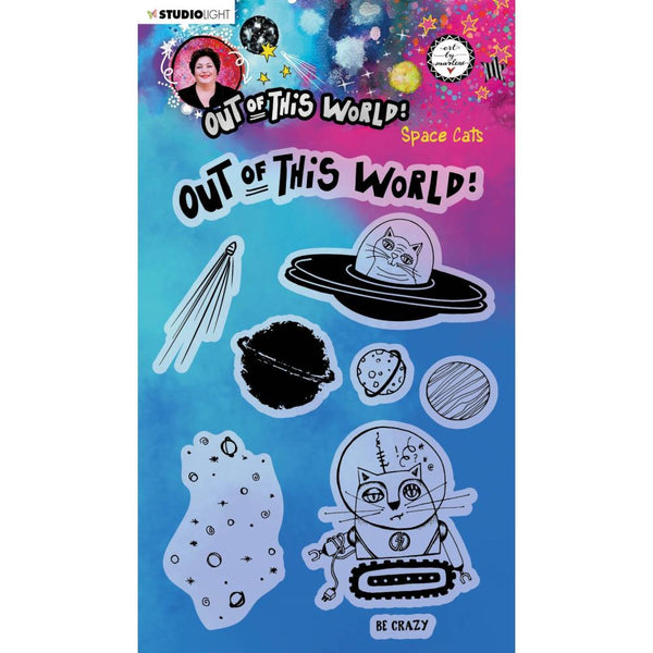 Art By Marlene Out Of This World Clear Stamps - Space Cats*