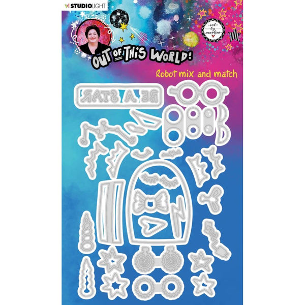 Art By Marlene Out Of This World Cutting & Embossing Die - Robot Mix & Match*