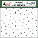 Echo Park Stencil 6"X6" Magical Night Sky, Wizards & Company*