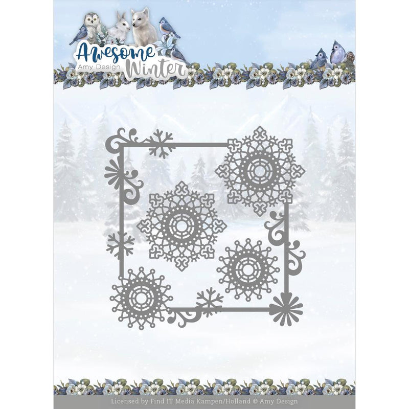 Find It Trading Amy Design Die - Swirl Square, Awesome Winter