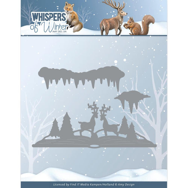 Find It Trading Amy Design Die - Whispers Of Winter - Winter Scene