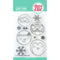 Avery Elle Clear Stamp Set 4"x 6" - Holiday Circle Tags