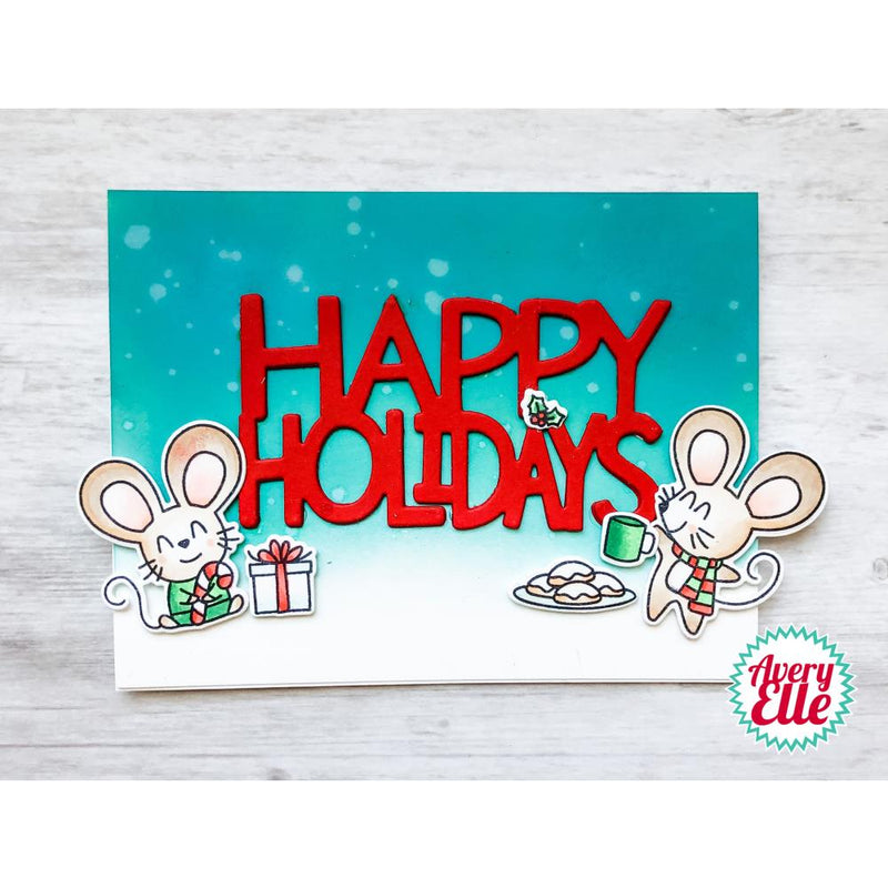 Avery Elle Clear Stamp Set 4in x 6in - Christmas Mice*