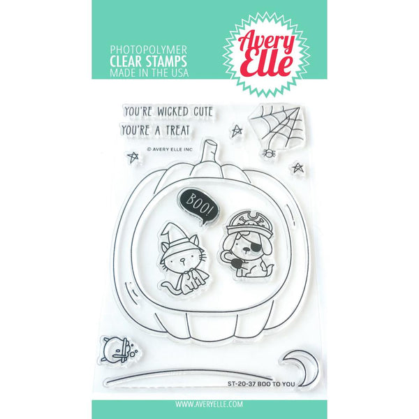 Avery Elle Clear Stamp Set 4in x 6in - Boo To You
