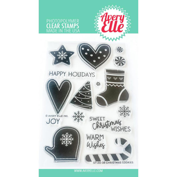 Avery Elle Clear Stamp Set 4in x 6in - Christmas Cookies