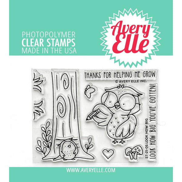 Avery Elle Clear Stamp Set 4"X3" Look How Big