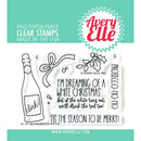 Avery Elle Clear Stamp Set 4"x 3" - Prosecco-Ho-Ho*