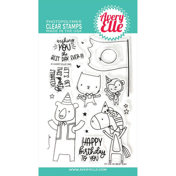 Avery Elle Clear Stamp Set 4"X6"- Best Day