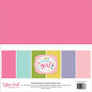 Echo Park Double-Sided Solid Cardstock 12"x 12" 6 pack - All About A Girl, 6 Colours*