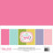 Echo Park Double-Sided Solid Cardstock 12"x 12" 6 pack - All About A Girl, 6 Colours*