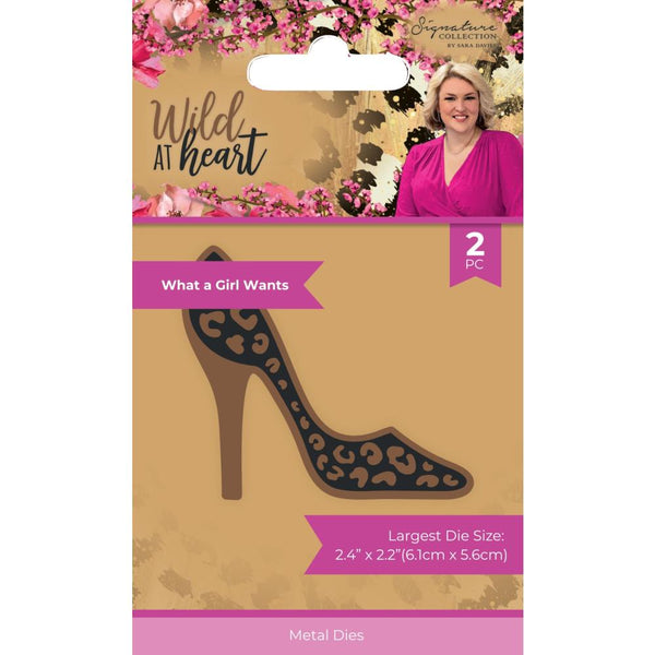 Crafter's Companion Sara Signature Wild At Heart Metal Die What A Girl Wants