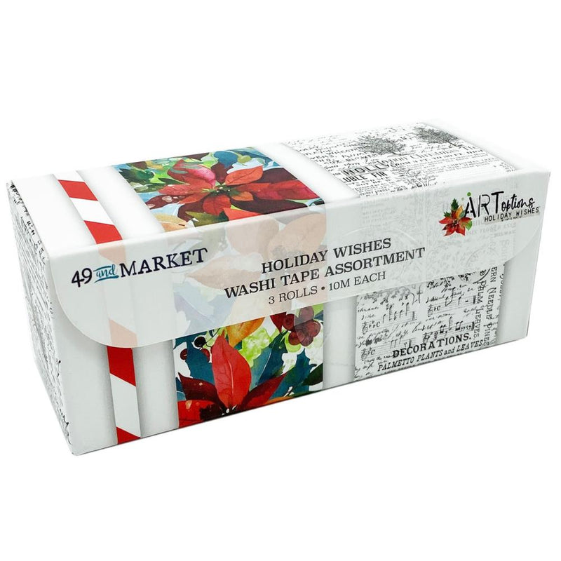 49 And Market ARToptions Holiday Wishes Washi Tape Set 3 pack Assortment*