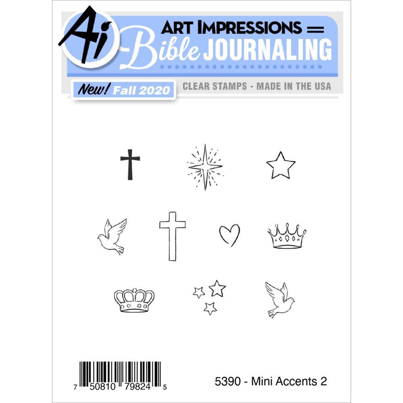 Art Impressions Bible Journaling Clear Stamps - Mini Accents