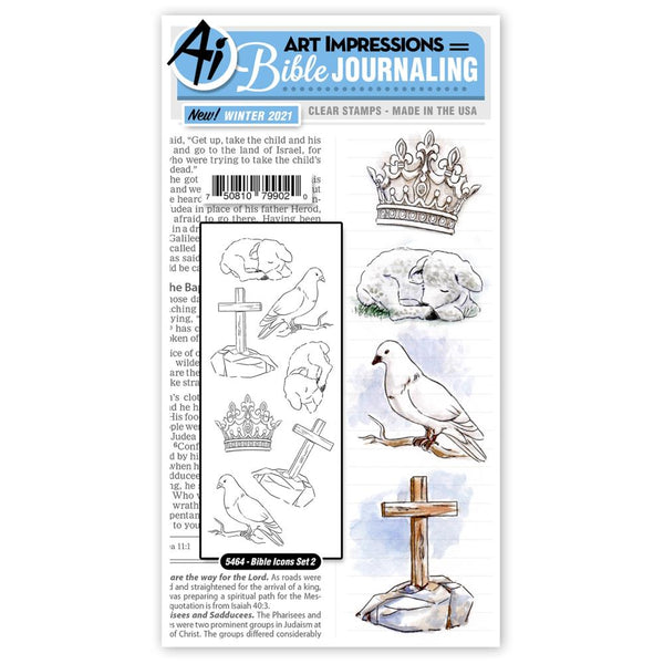 Art Impressions Bible Journaling Clear Stamps - Icons Set 2*