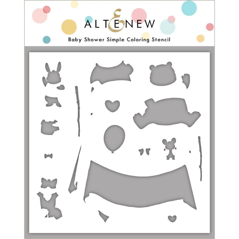 Altenew Simple Colouring Stencil - Baby Shower