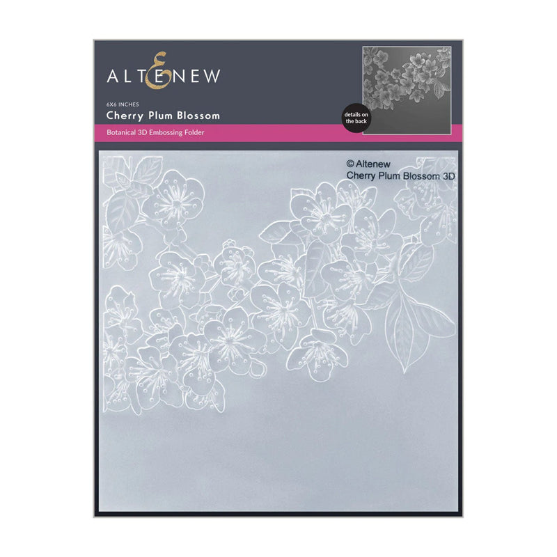 Altenew Cherry Plum Botanical 3D Embossing Folder