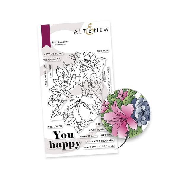 Altenew Bold Bouquet Stamp Set
