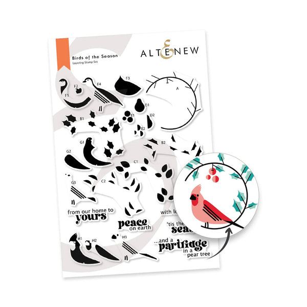 Altenew Birds Of The Season Stamp Set