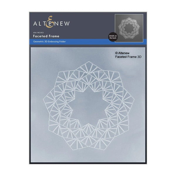 Altenew Faceted Frame Geometric 3D Embossing Folder