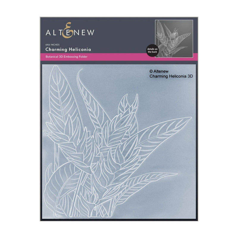 Altenew Charming Heliconia Botanical 3D Embossing Folder