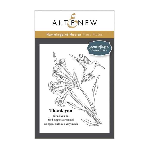 Altenew Hummingbird Nectar Press Plate
