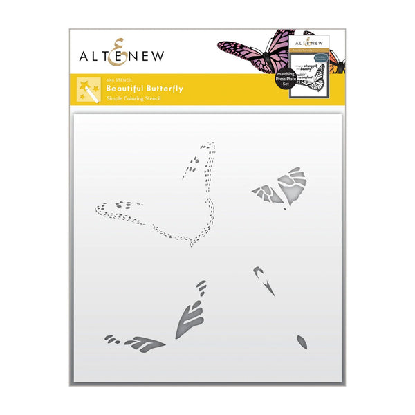 Altenew Beautiful Butterfly Simple Colouring Stencil