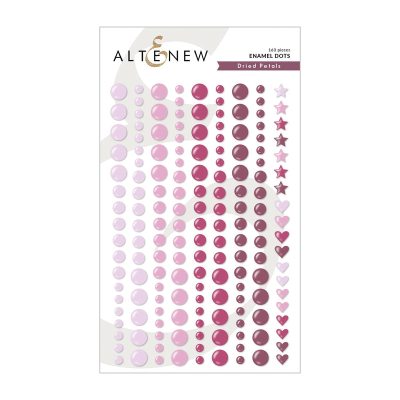 Altenew Enamel Dots 163 Pieces - Dried Petals