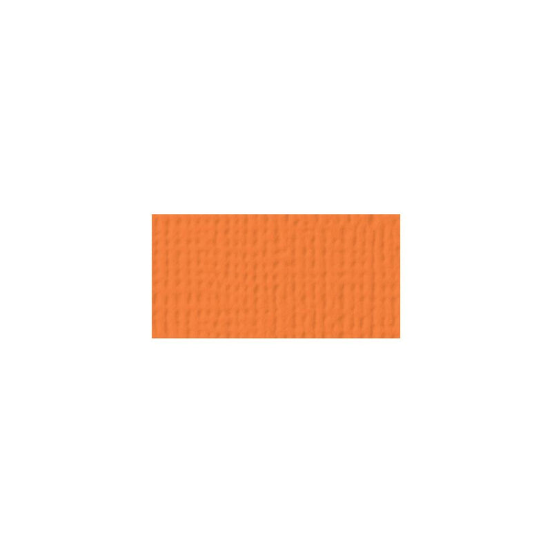 American Crafts 12Inx12in Textured Cardstock - Carrot - Single Sheet