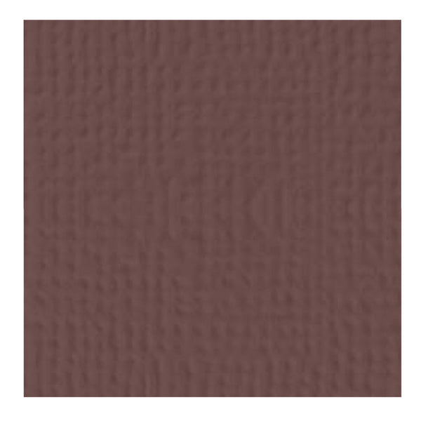 American Crafts 12in x 12in Textured Cardstock - Coffee - Single Sheet