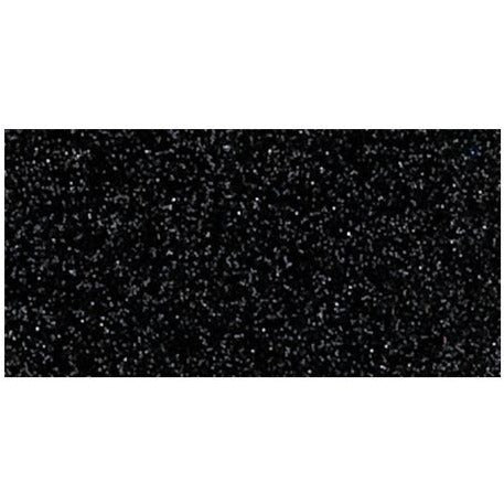 American Crafts Glitter Cardstock 12"x 12" - Black