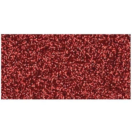 American Crafts Glitter Cardstock 12"x 12" - Rouge