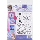 Angela Poole A4 Photopolymer Stamp Set - Florals & Flurries*