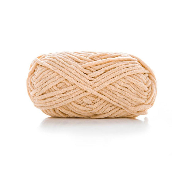 Poppy Crafts Super Soft Chenille Yarn 100g - Apricot