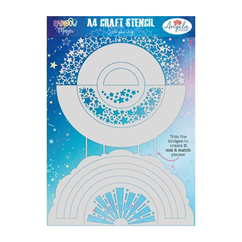Angela Poole A4 Craft Stencil – Stargazing