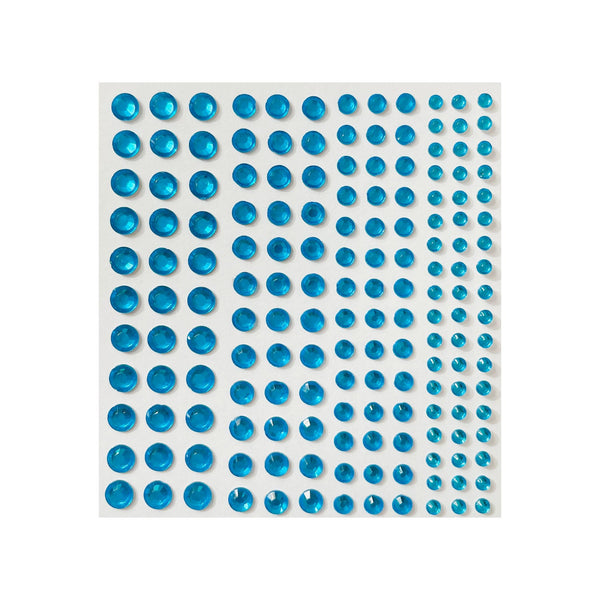 Poppy Crafts Self-adhesive Rhinestone Sheet - Aqua